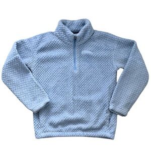 Girls Columbia Powder Blue Quarter Zipper Flleece